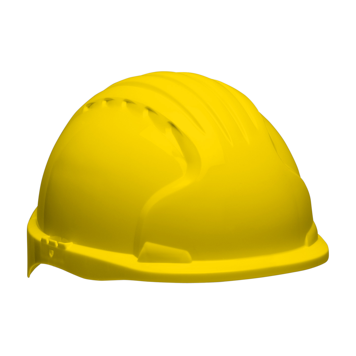 280-EV6151S PIP® Evolution® Deluxe 6151 Short Brim Hard Hat with HDPE Shell, 6-Point Polyester Suspension and Wheel Ratchet Adjustment - Yellow